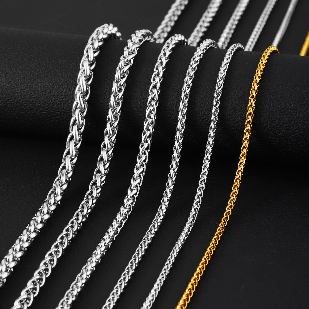 Men's Bone Chain Necklace