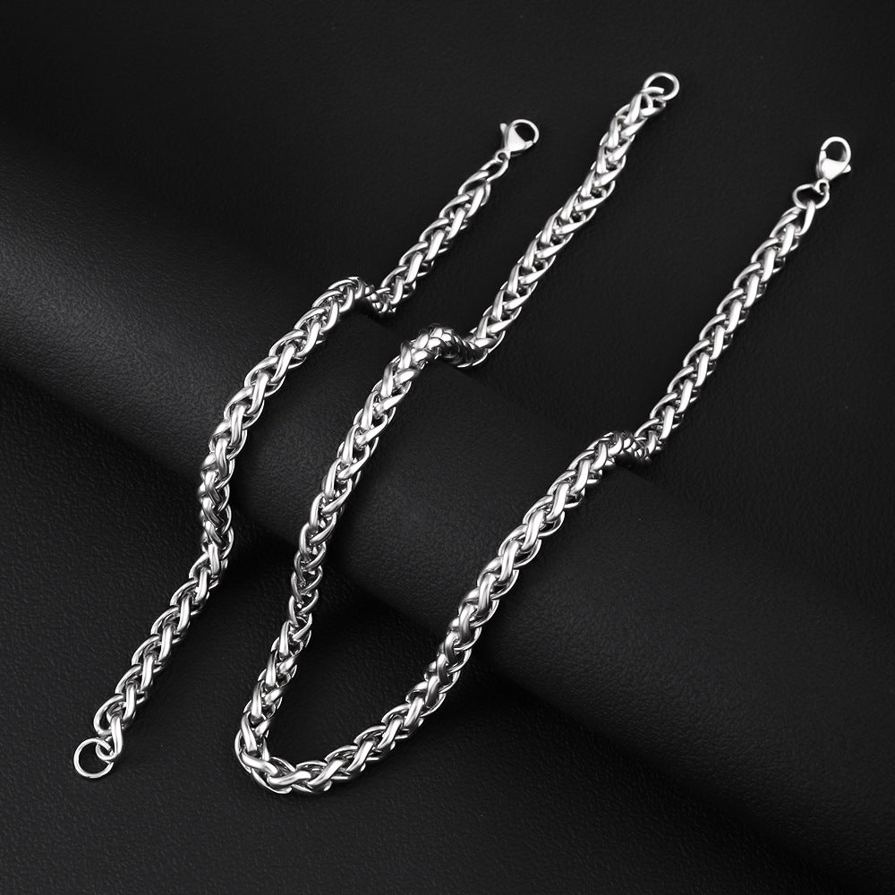 Men's Bone Chain Necklace